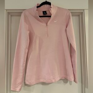 Pink Nike Pro Dri-Fit Quarter Zip